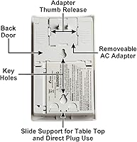 Vista 7 de Alarma contra el monóxido de carbono que se enchufa Kidde con respaldo de batería y pantalla digital., KN-COPP-3