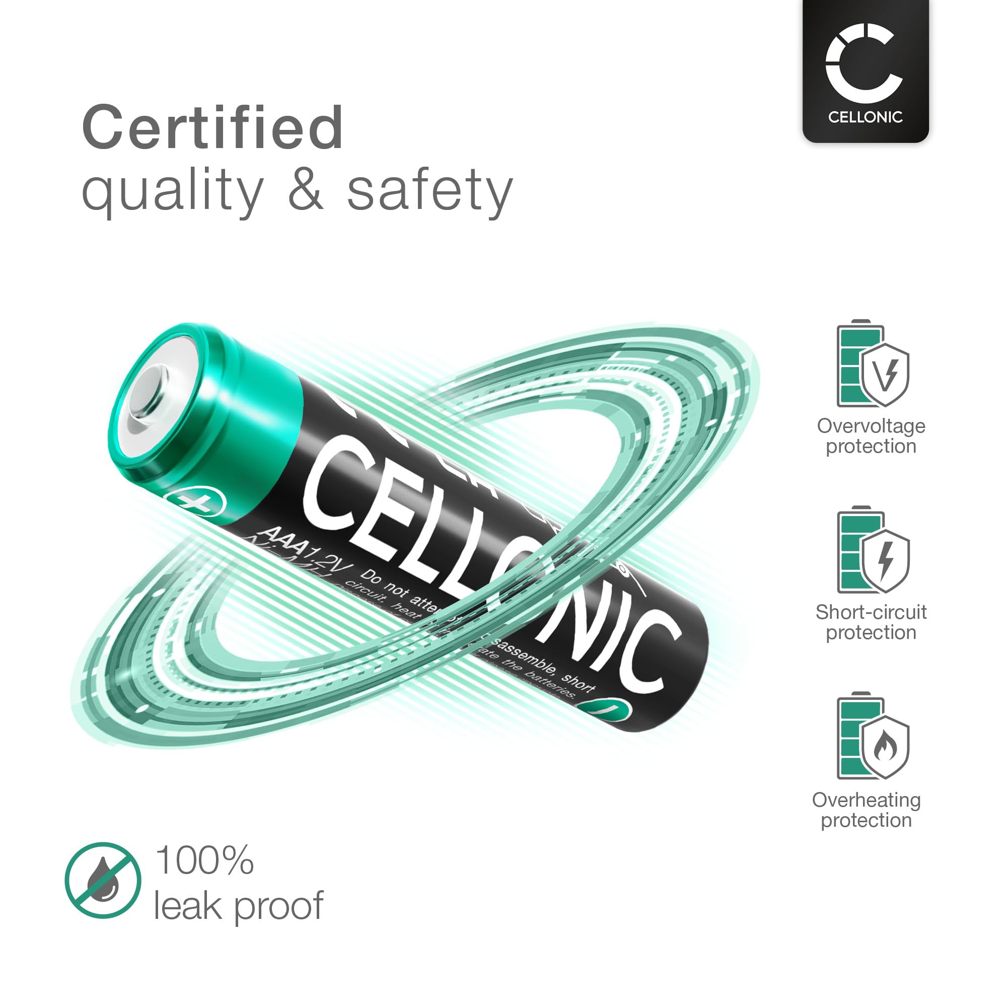 CELLONIC 2 x akumulator do sieci stacjonarnej kompatybilny z Siemens Gigaset A415, C430 - (1000 mAh, 1,2 V)