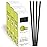 The Veggie Straws - 300 PCS of 8.25 Inches Unwrapped Biodegradable Black Straws - Made of Vegetable Fibers, Best Environment Friendly Drinking Straws for Hot and Cold Beverages