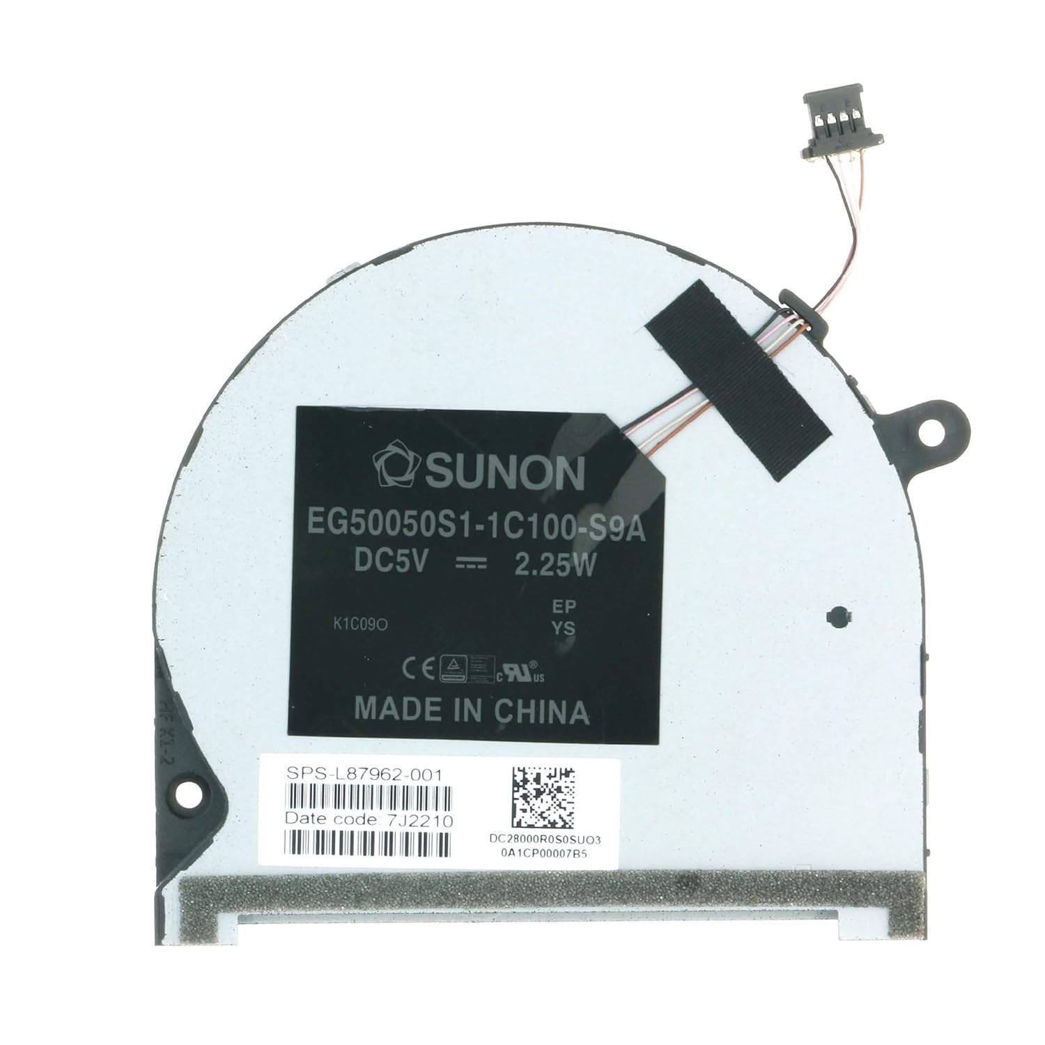 Replacement CPU Cooling Fan for HP Envy 13-BA 13-BA0017TX 13-BA0038TX 13-BA1093CL L94043-001 DC20888R0D0 EG50040S1-1C100-S9A