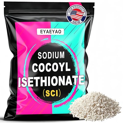 Isetionato de cocoilo de sodio, polvo SCI de 8 onzas, burbujas increíbles, suave con la piel, polvo de isetionato de coco de sodio para hacer bombas