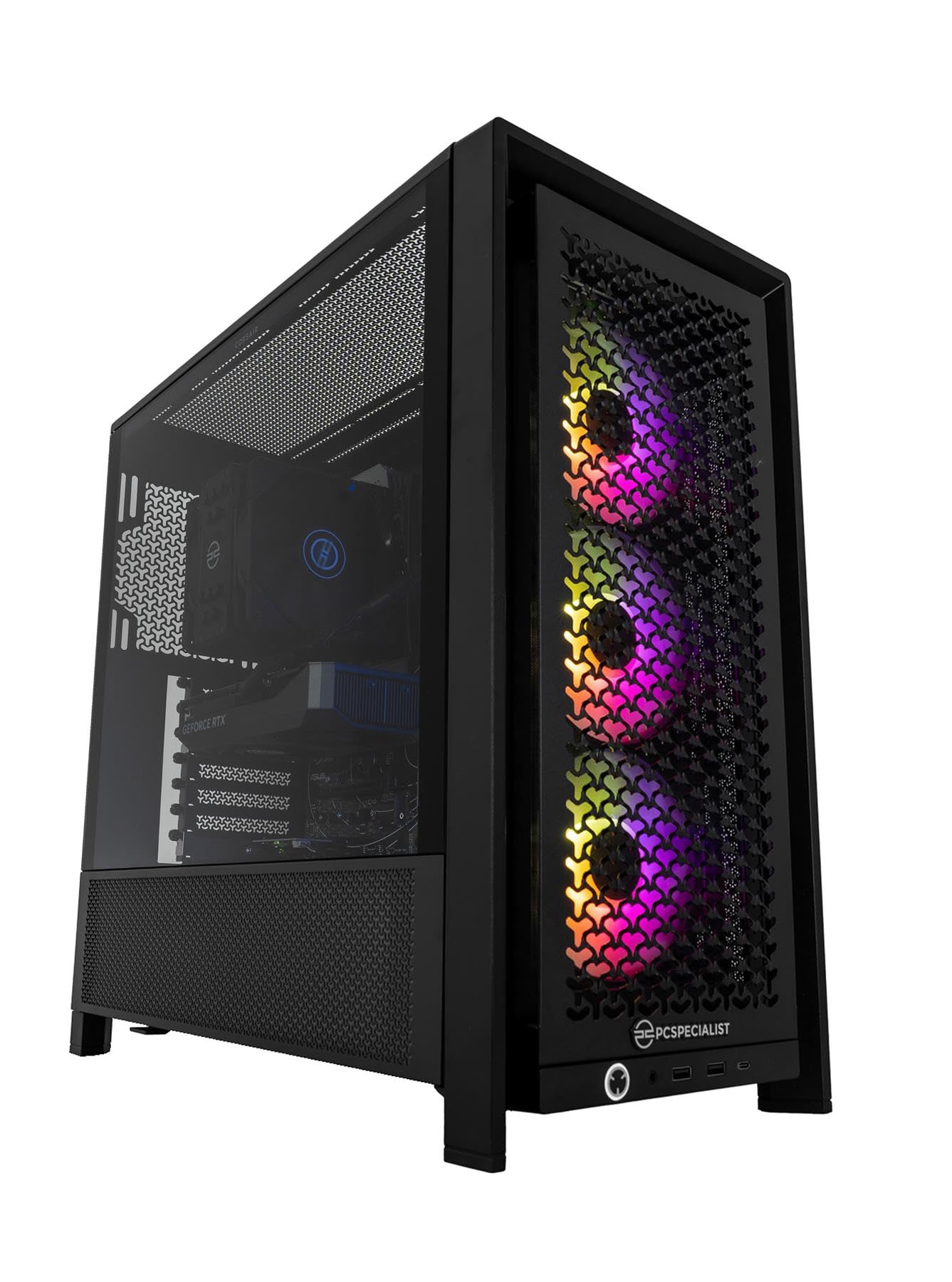 PCSpecialist Pro PC Gaming - AMD Ryzen 7 7700 3,80 GHz 8-Core, 32 GB DDR5 RAM, 8 GB GEFORCE RTX 5060, 2TB M.2 SSD, Windows 11