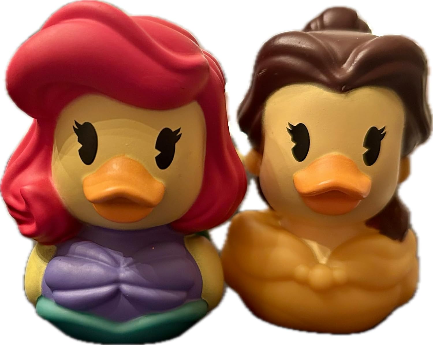 Just Play Rubber Ducks - Disney's Duckalooz、アリエルとベル、2.5インチの子供用