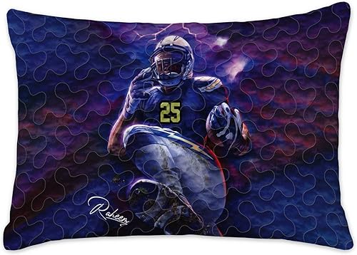 Miniatura 3 de Juego de cama de fútbol para niños, edredón de fútbol de tamaño matrimonial, edredón de fútbol americano para dormitorio, juego de edredón deportivo