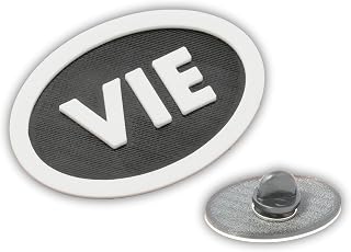 VIE Pin with Rubber Backing, Vienna Airport, Made in USA