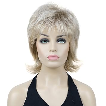 Lydell 16" Long Soft Shaggy Layered Wig Classic Cap Full Natural Synthetic Wigs 15BT613 Blonde Mix