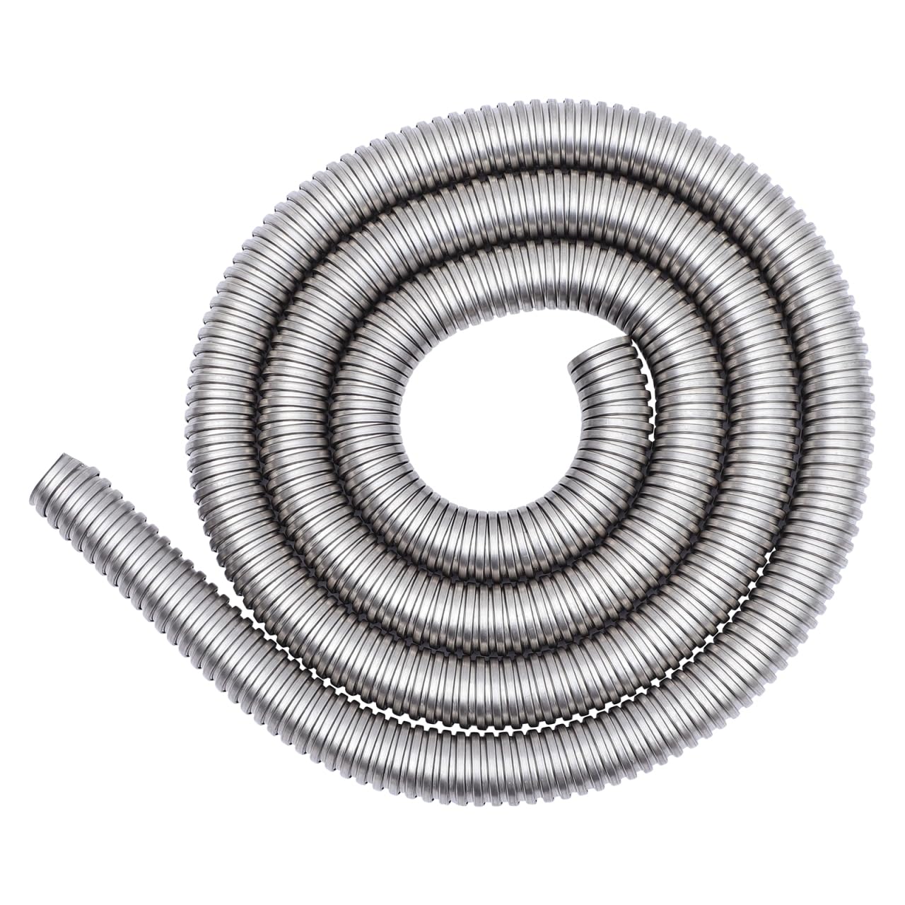 Câble en acier inoxydable - de câble flexible - Faisceau de câbles - Gaine métallique - contre la chaleur - En acier inoxydable - Tuyau fileté en métal argenté