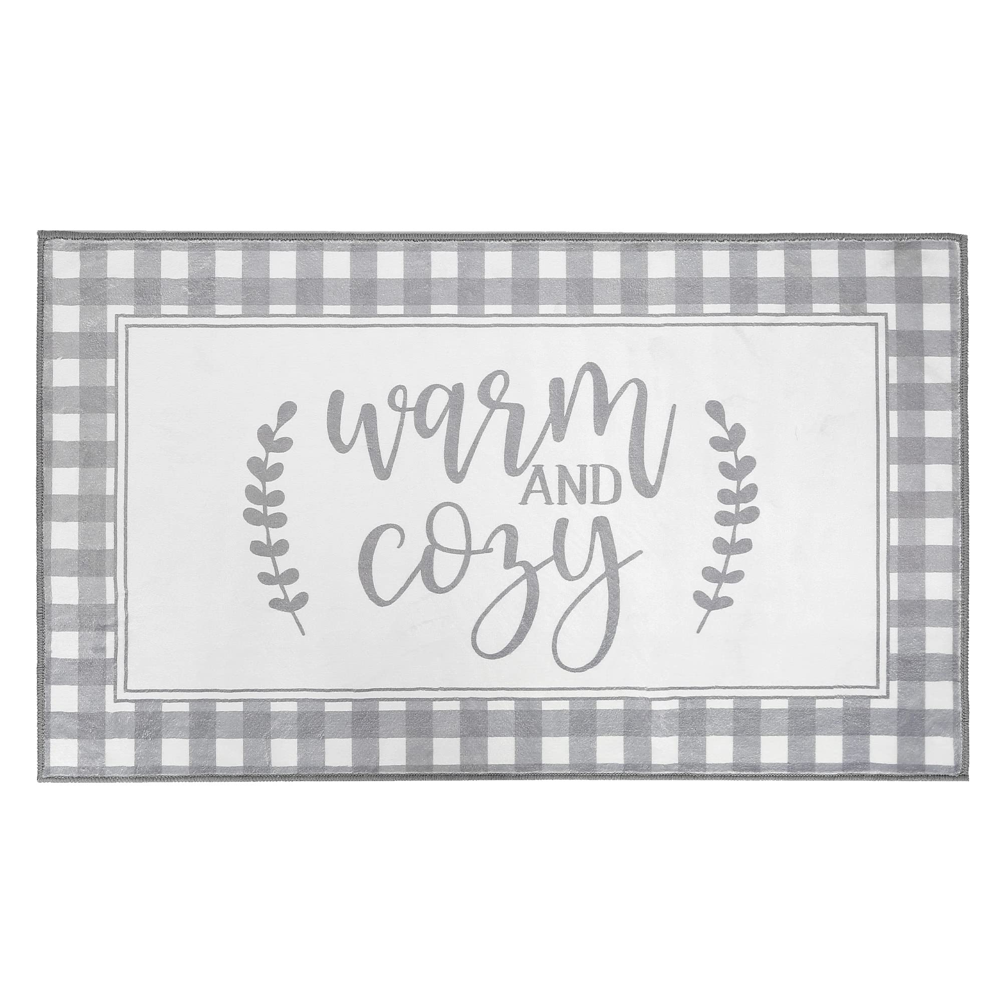 Levtex Home - Camden - Rug/Carpet - 20" x 34" - Cream and Grey - 100% Polyester - Woven Fabric Backing