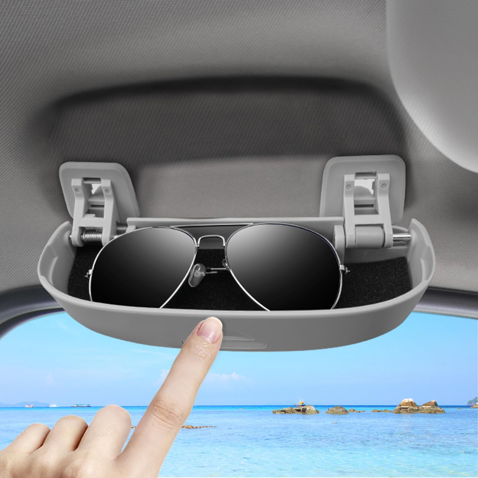 Organisateur poignée Jeep Compass fini les lunettes rayées dans l'habitacle