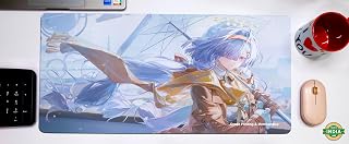 Credit Printing & Merchandise | Wuthering Waves | WuWa | XXL Mouse Pad (280 x 580 x 3 mm) / Small Mouse pad (220 x 175 x 3 mm) Gaming, Office, Personal Use | Fanmade (Mornye, XXL)
