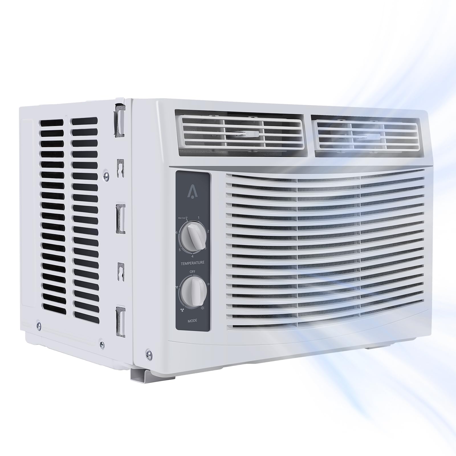 Aire Acondicionado de Ventana Inteligente de 6000 BTU con WiFi, Control Remoto y aplicación, función de Temporizador y Kit de fácil instalación para Habitaciones de hasta 350