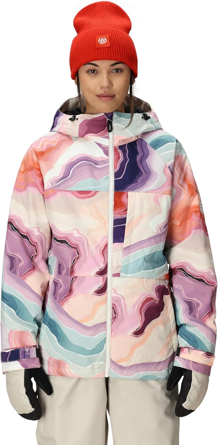686 Women's Athena Jacket - Insulated Coat with 2-Layer Fabric Design, Modern Fit and Taped Seams - Water & Weather Resistant
