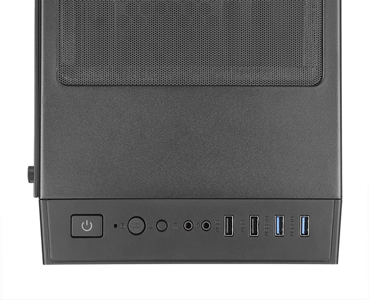 TALIUS Auriga. Caja Gaming Negra. Caja PC Gamer Incluye 1 Ventilador ARGB, Pc de Juego de Torre ATX de crital Templado.
