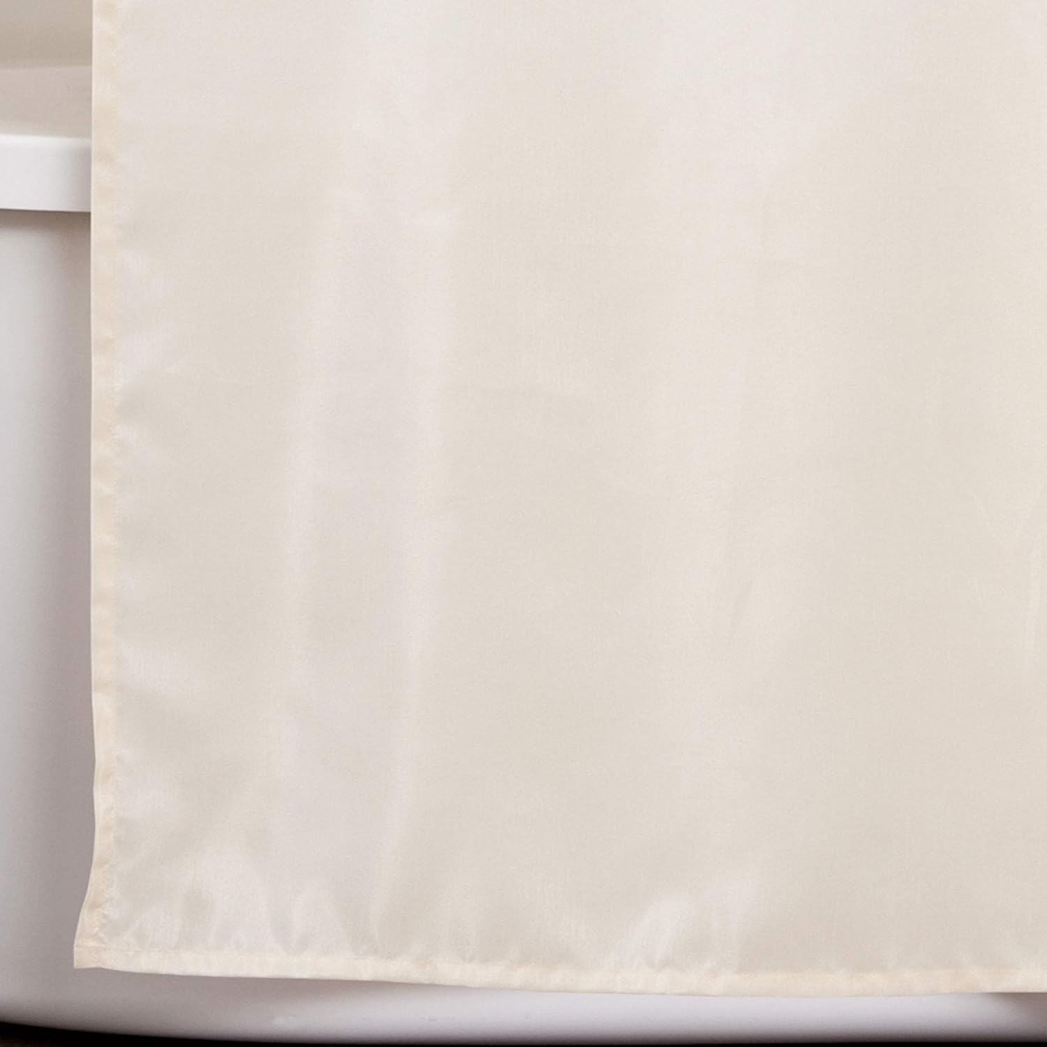 Lush Decor Flower Drops Shower Curtain Single 72" W x 72" L Ivory & Blue - Fabric Shower Curtains for Bathroom - Floral Bathroom Curtain -Bathroom Decor