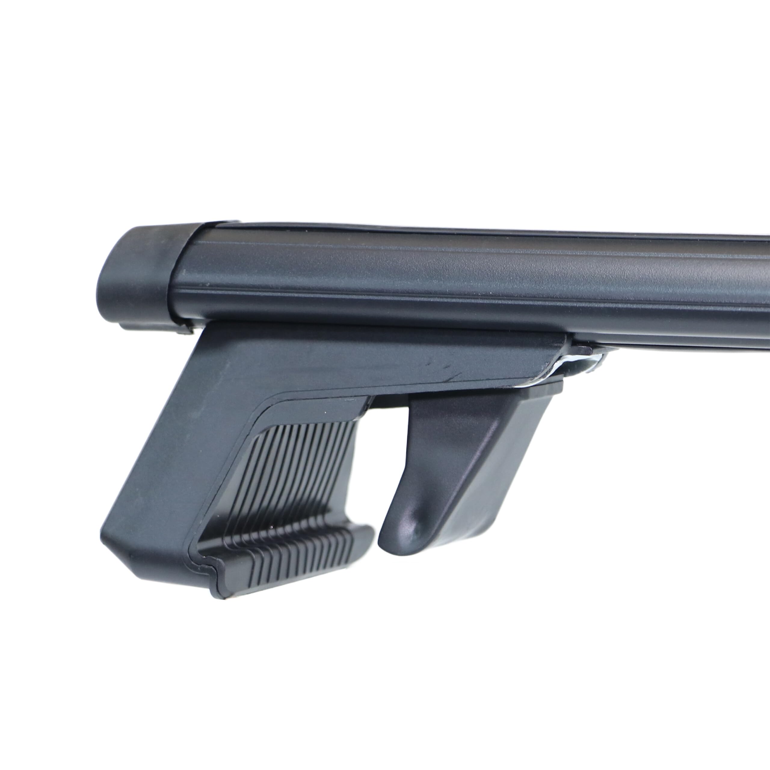 Relaxdays Dachträger, offene Reling, 124 cm, schwarz | Spannweite 110 cm, Querträger, bis 180 kg, Dachgepäckträger, Alu