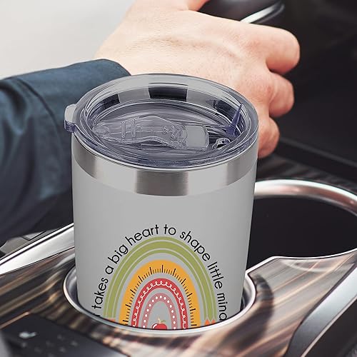 Miniatura 6 de Regalos de agradecimiento para profesores, regalos de agradecimiento de estudiantes, con texto en inglés "It Takes a Big Heart to Shape Little