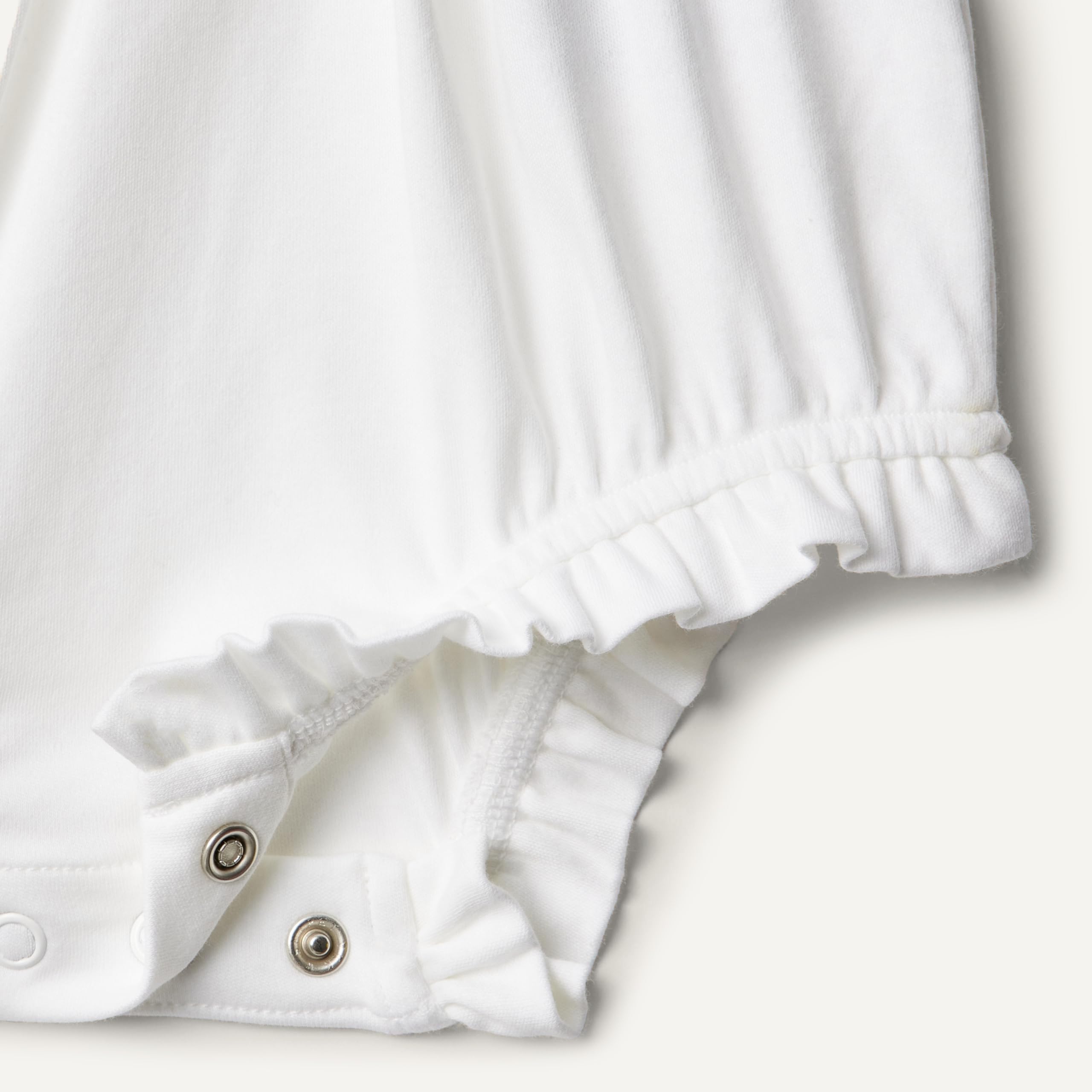 Amazon Essentials x Sofia Grainge Barboteuse à Volants, Sans Manches, en Coton Bébé fille