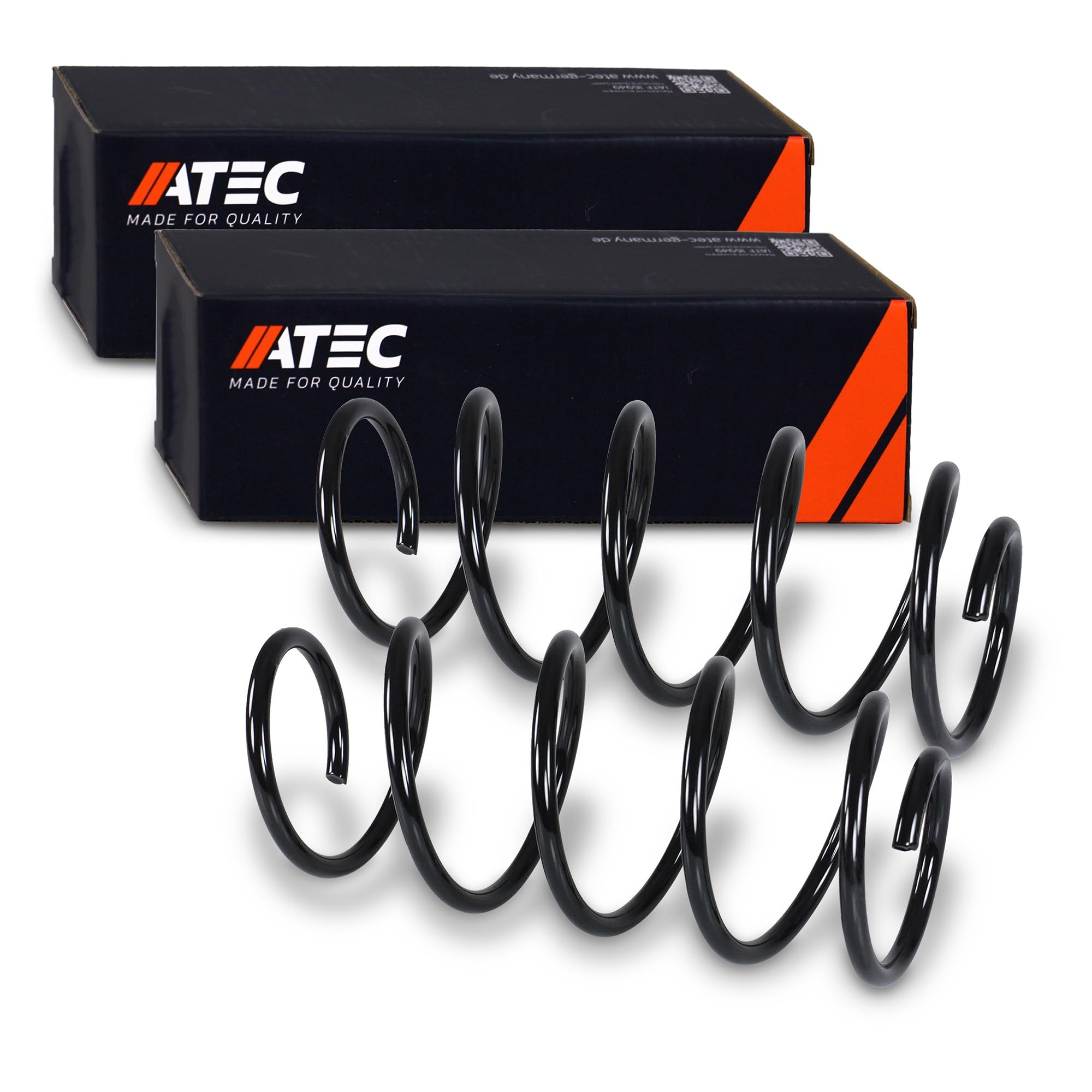 ATEC Germany 2x Molla di sospensione anteriore destra e sinistra Compatibile con FIAT PANDA (169_)