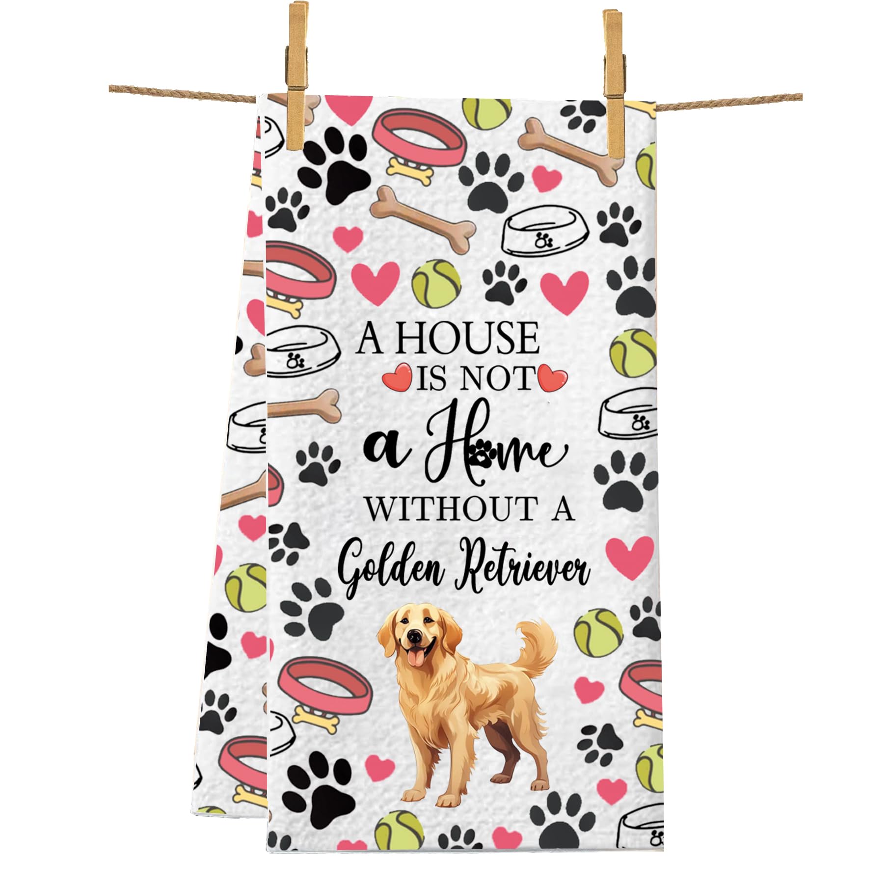 Serviette de cuisine Golden Retriever pour décorer votre maison au quotidien
