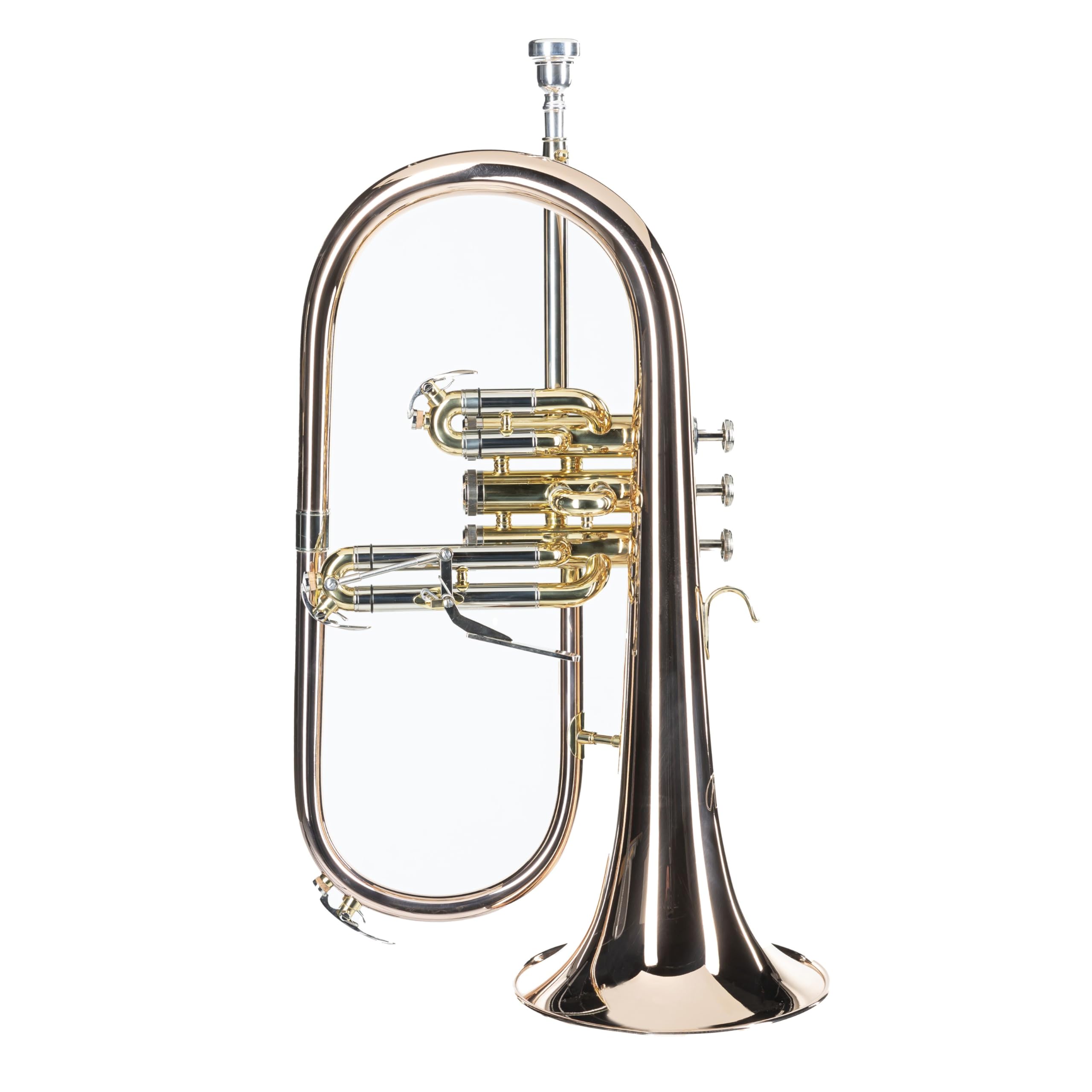 Monzani MZFH-333 Flugelhorn Copper - Flicorno a valvole perinetto