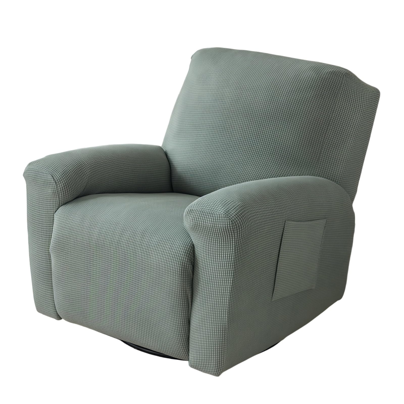WoeiCuod 1 2 3 4 Seater Couch Cover Stretch Recliner Sofa Covers,with Pockets Sofa Recliner Protector Anti Slip Washable Stain Resistant Armchair Covers For Living Room