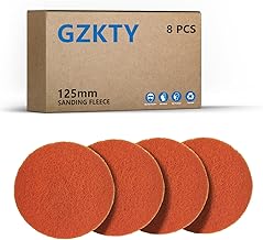 GZKTY Tampon à Récurer 125mm, 8 Pièces Pad Polissage, Eponge Abrasive, Grain P600-700, pour Vaisselle, Évier, Cuisine, Salle De Bains Et Grilles en Métal, etc.