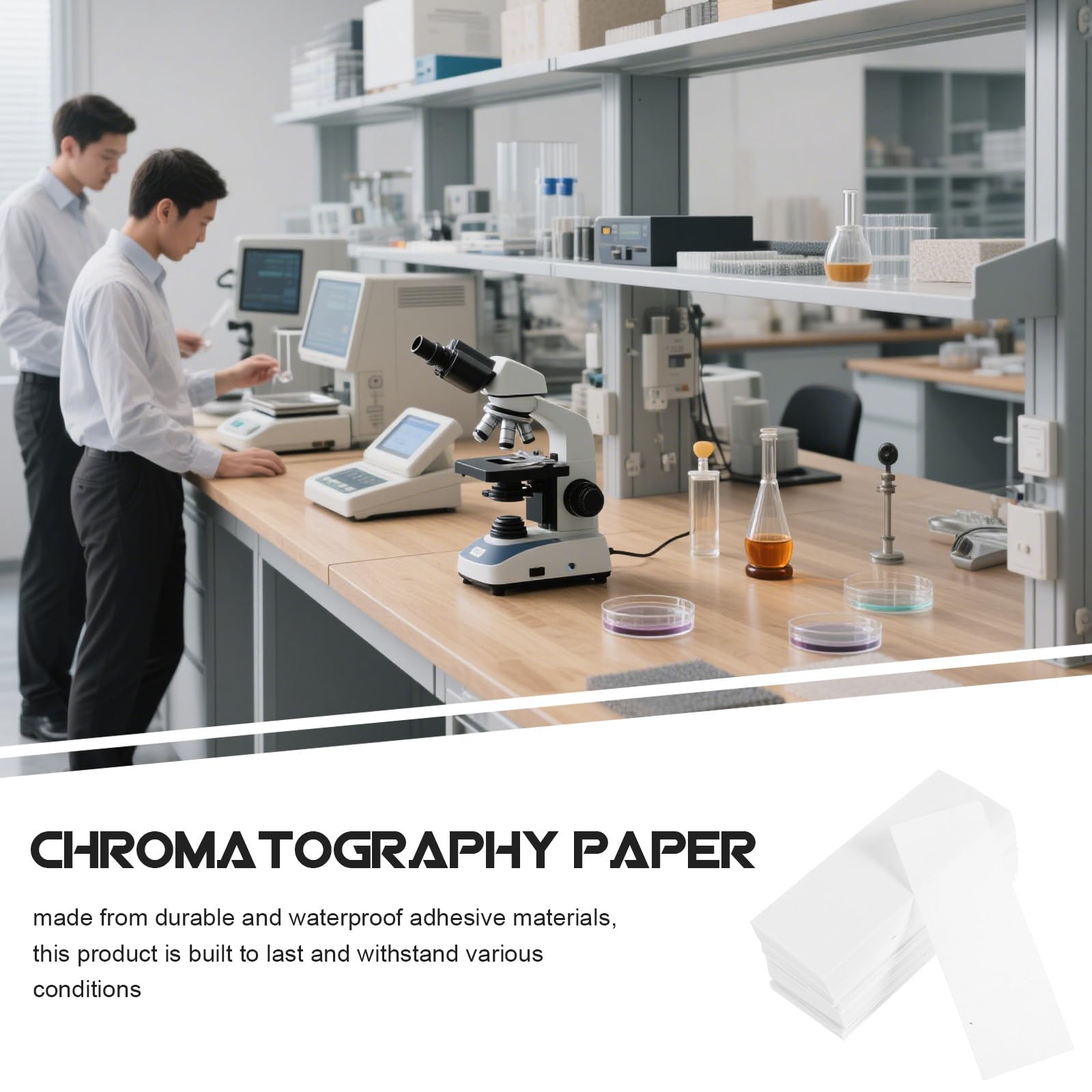 Laborpapierstreifen für Wissenschaftliche Anwendungen für Laborexperimente und Filterpapier 200 Stück aus Neutraler Baumwolle Weißes Experimentelles Löschpapier zur Farbabtrennung