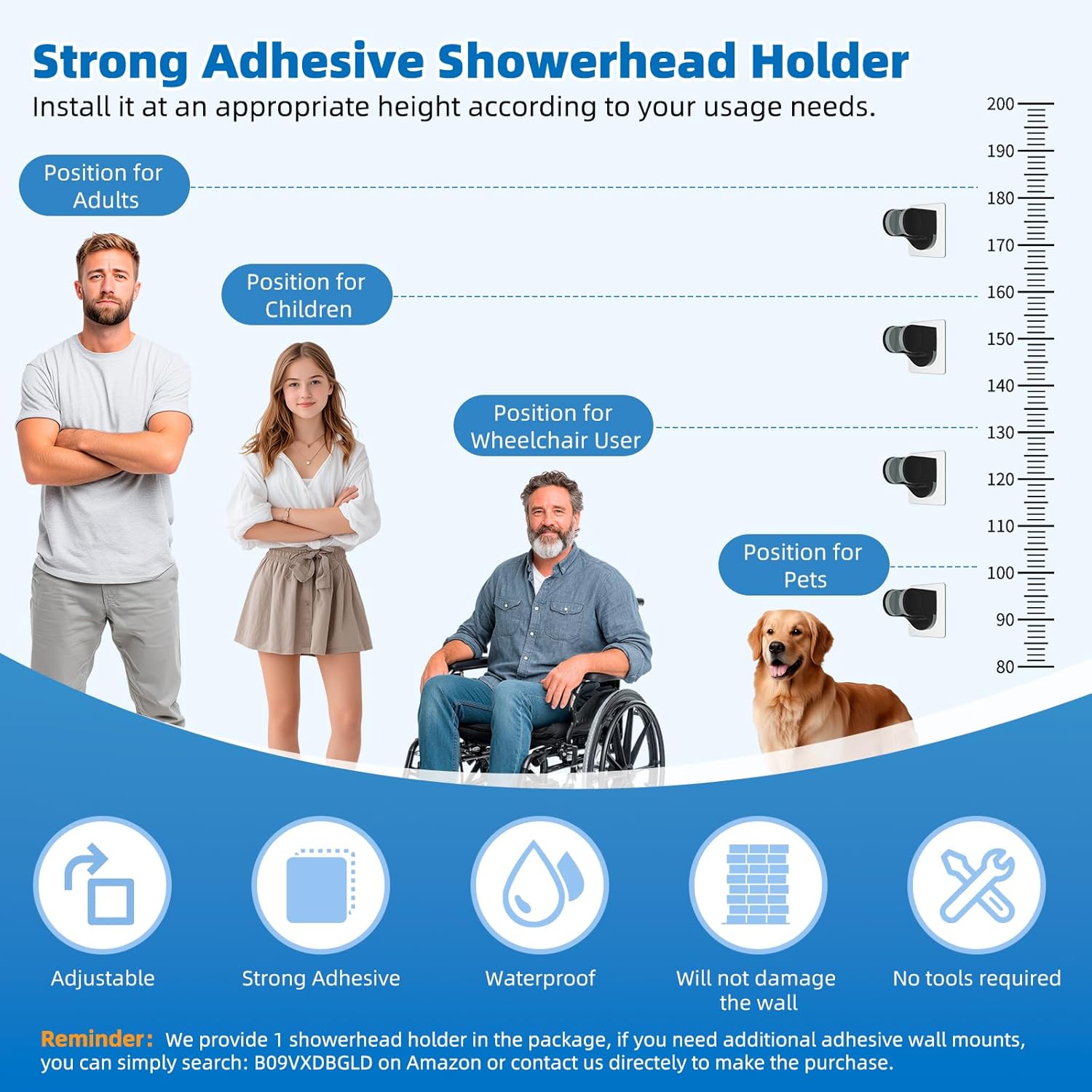 Hibbent All Metal Dog Sprayer Attachment Set, Stainless Steel Pet Shower Sprayer for Dog Washing and Bathing, 4 Sprays Handheld with Pause Mode, Brass Shower Arm Diverter Valve, 119" Hose, Matte Black