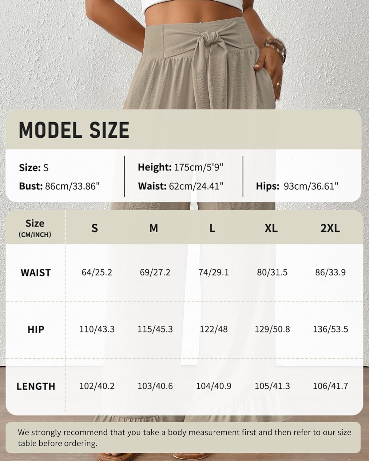 Bsubseach Wide Leg Palazzo Pants for Women High Waist Casual Lounge Trousers Beach Flowy Summer Outfits - Image 4