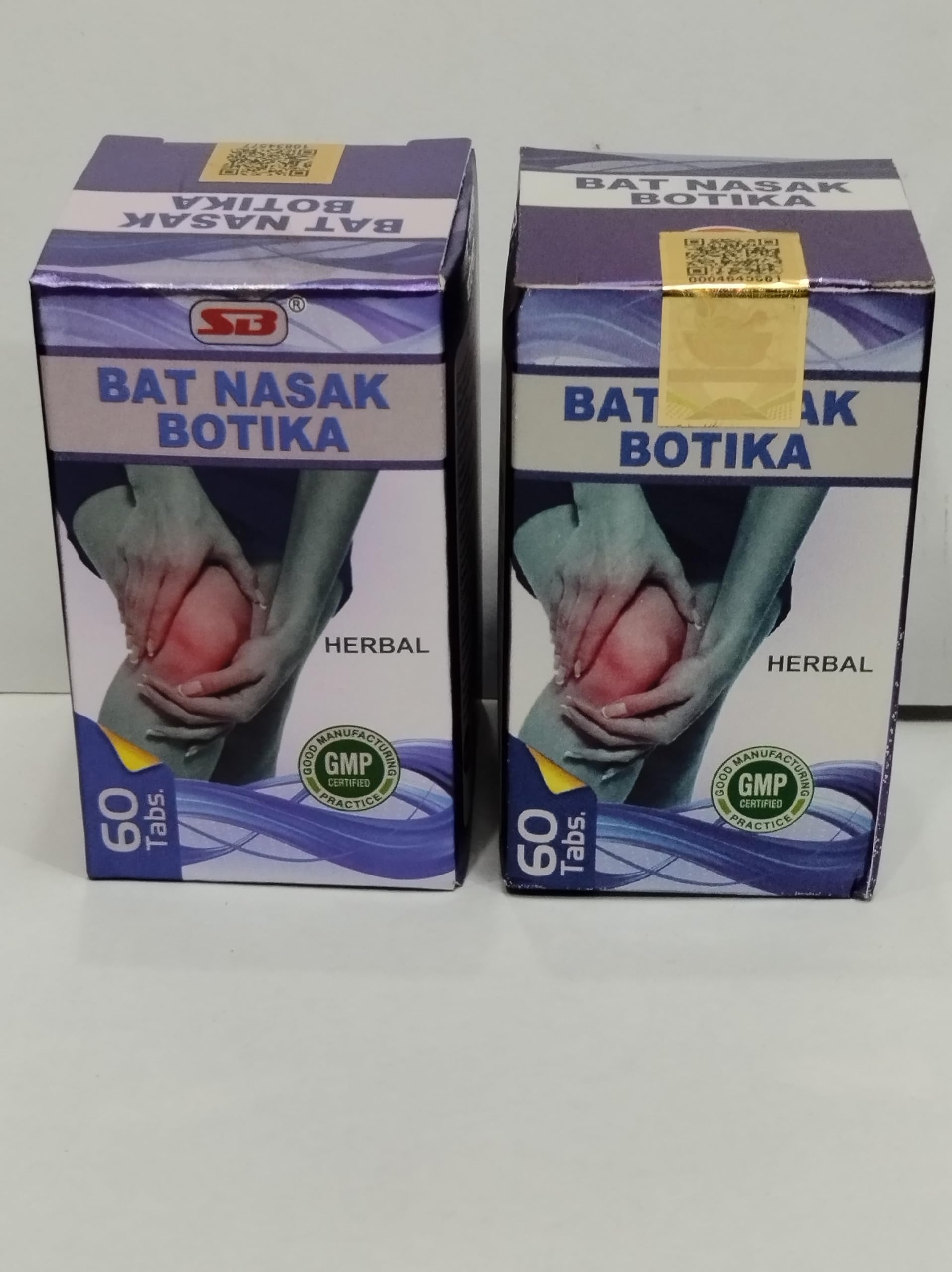 BAT NASAK BOTIKA Herbal Tablets - Joint & Muscle Pain Relief - 60 Tablets (pack of 2)-image-41