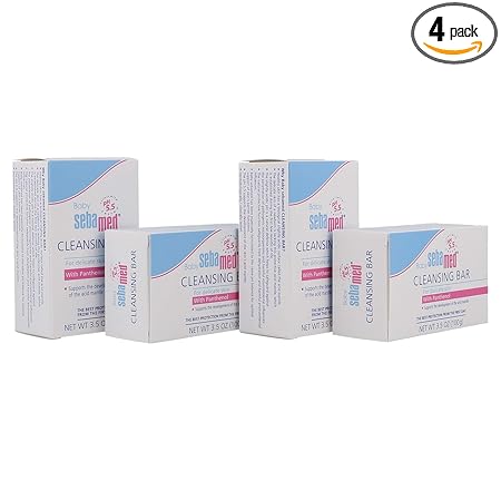 Sebamed Baby Cleansing Bar, 3.5-Ounce Boxes (Pack of 4)