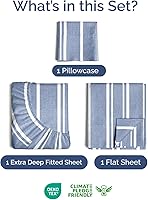 Vista 203 de Extra Deep Pocket Split King Sheets - 5 Piece Breathable & Cooling Bed Sheets - Hotel Luxury Bed Sheet Set - Soft, Wrinkle Free & Comfy - Easily