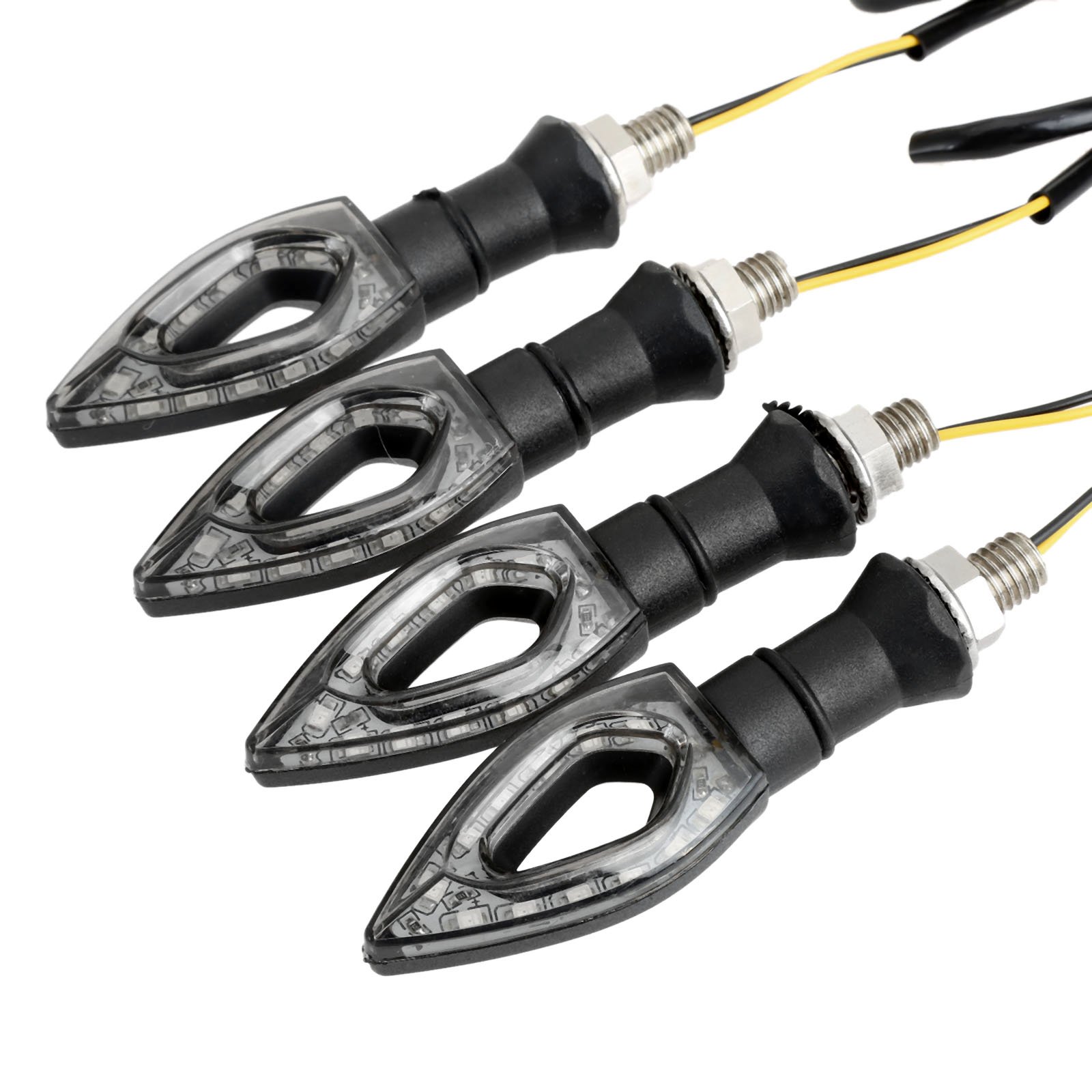 Sponsored Ad – MUXSAM 4 PCS Motorcycle Led Turn Signal Light, Universal Watertight Motorbike Turning Indicators, 12V Blinker Amber LED Light Indicator,Daytime Running Lights Brake Lights for Motorcycle