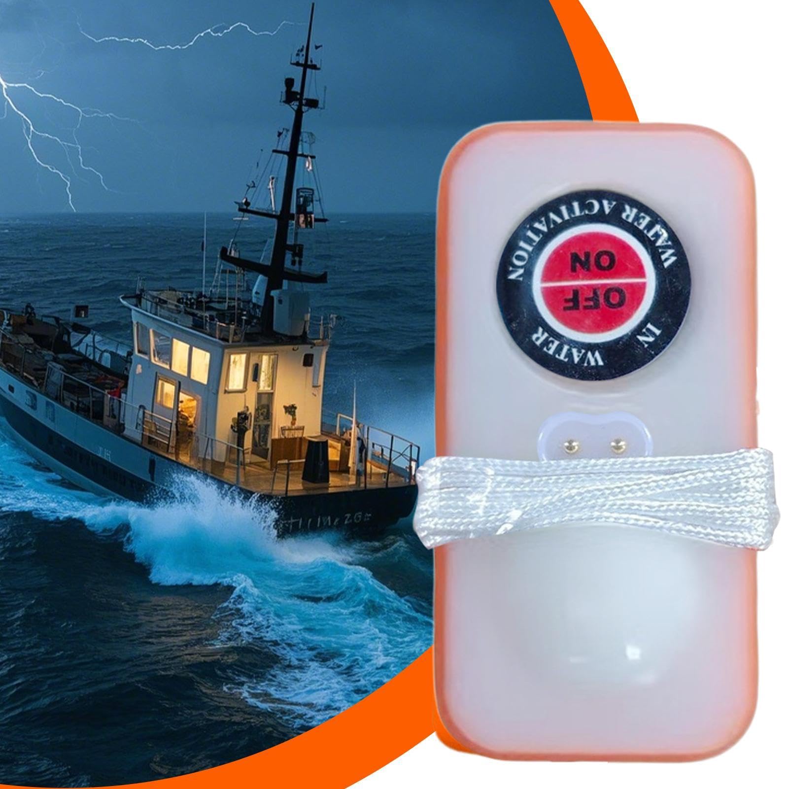 Luce Di Salvataggio Attivata Dall'Acqua - Stroboscopica, Per Giubbotto - Emergenza In Mare - Foto 10