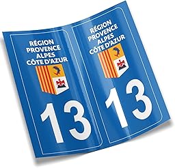 DECOHO - Number Plate Stickers - Stickers for Car Trailer, Caravan Department