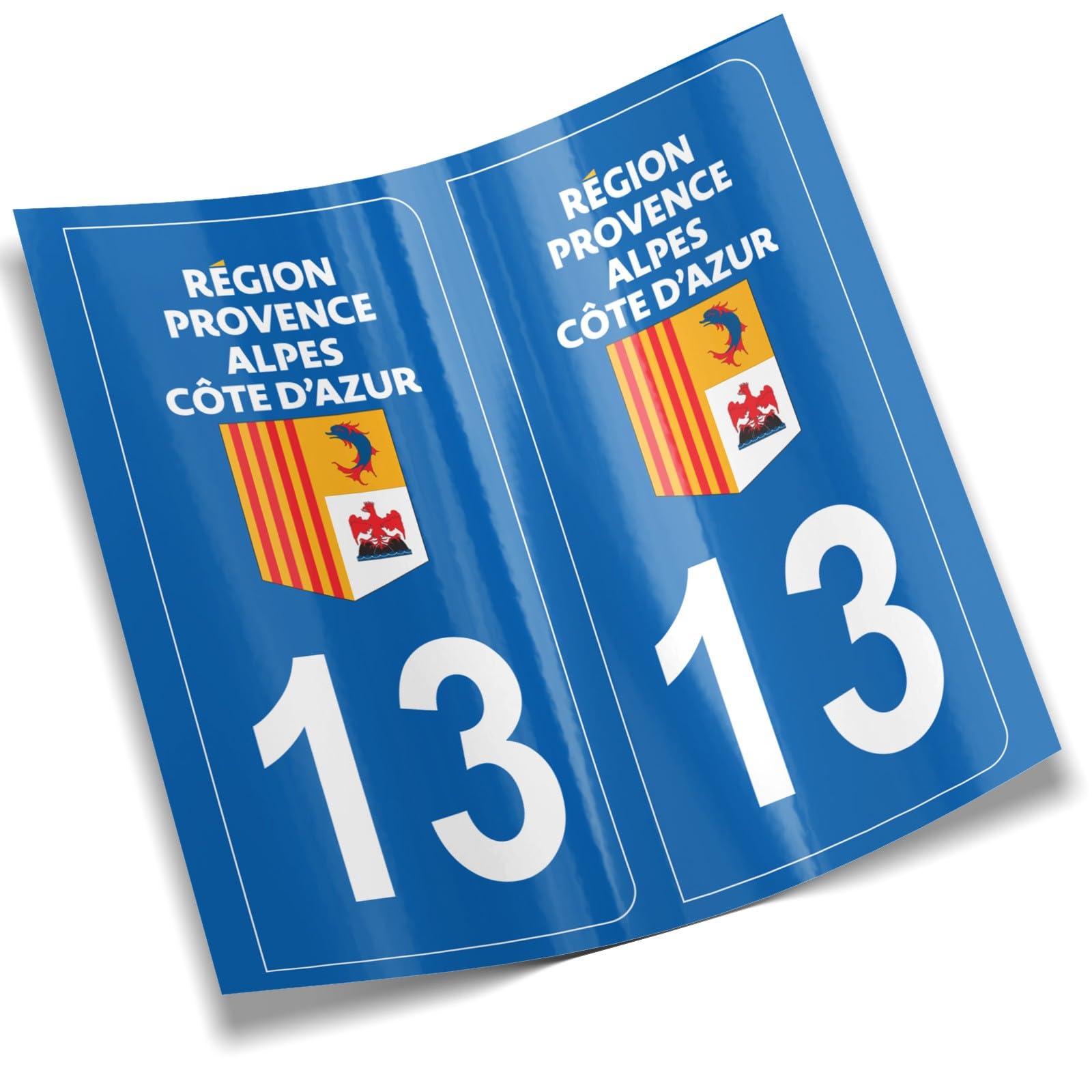 DECOHO - Number Plate Stickers - Stickers for Car Trailer, Caravan Department - 1