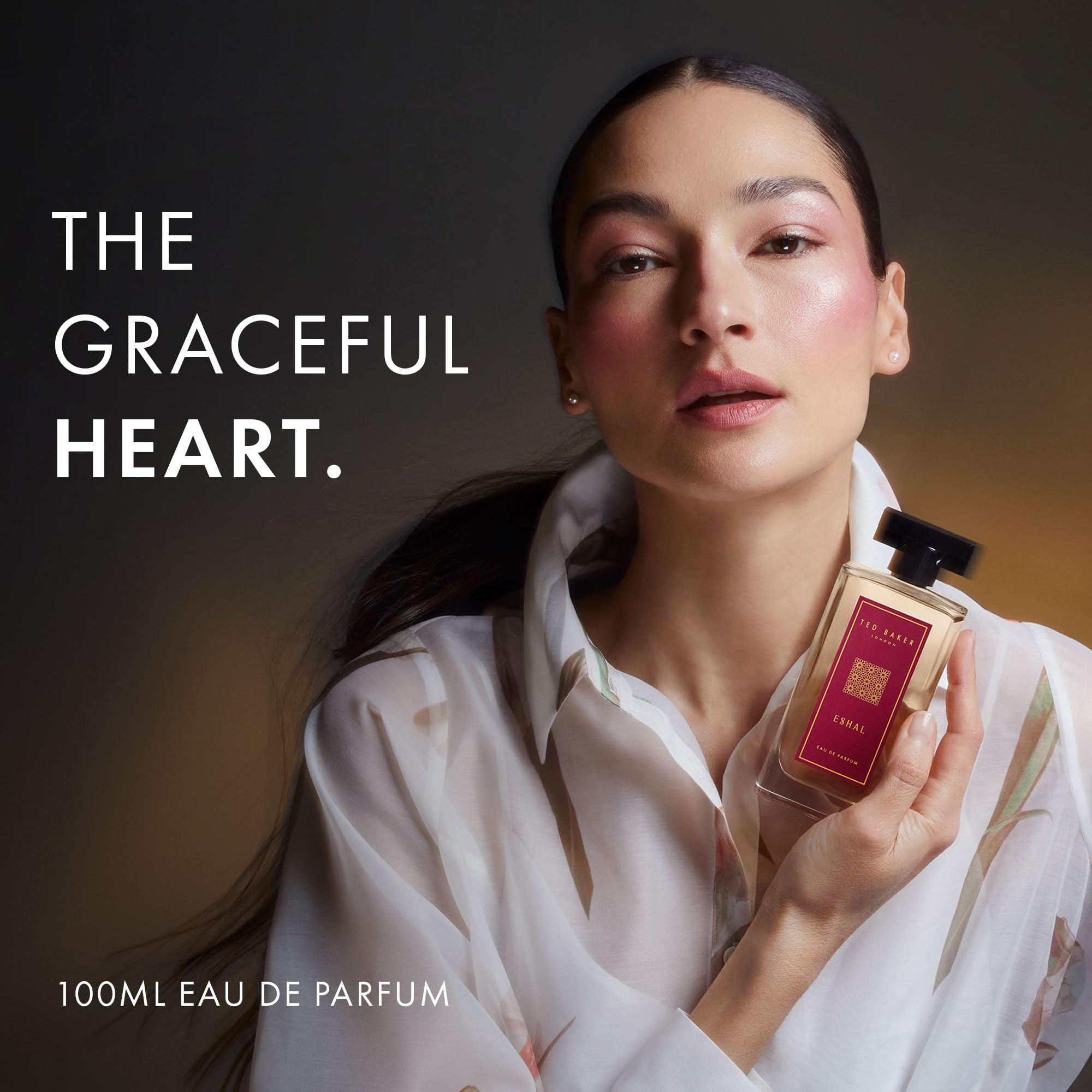 Ted Baker Eshal Eau De Parfum, Oud Amber Vanilla, For Women, 100ml | Long-Lasting Woody Eau De Parfum With Warm Spicy Notes, Soft Musk, Vegan And Cruelty-Free.