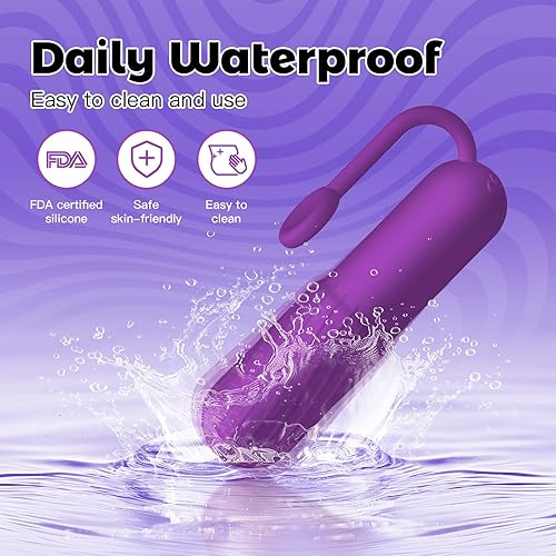Miniatura 4 de Vibrador de Bala para Punto G Juguetes Sexuales para Mujeres, Mini Vibradores Potentes con Diseño de Cordón y Punta Texturizada en Espiral,