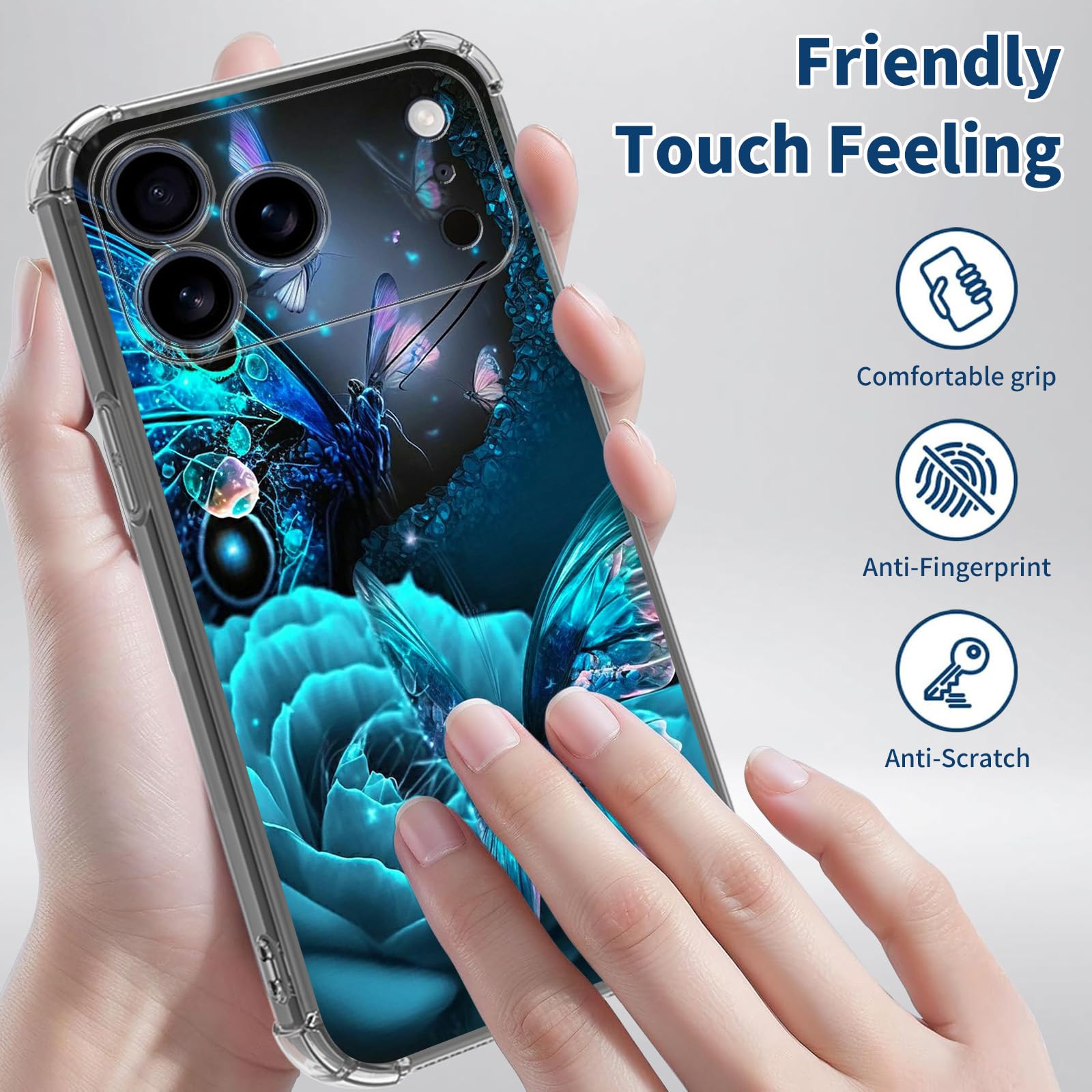 Amazon.com: for iPhone 17 Pro Case with Art Butterfly Pattern