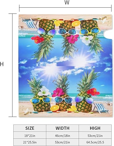 Miniatura 42 de Divertido gnomo de verano para conducir coche y girasol, cubierta magnética para buzón, patrón a cuadros, para decoración del hogar, jardín, 21 x 18