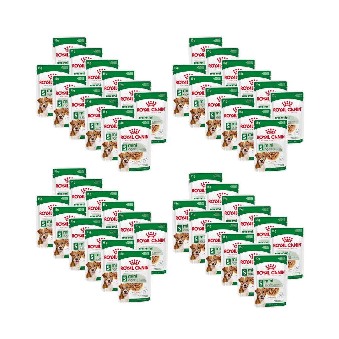 Royal Canin Mini Ageing 12+ Adult Wet Dog Food in Gravy 48 x 85g Pouches
