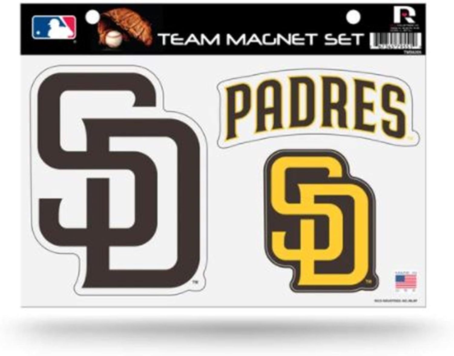 Rico Industries, Inc. Padres Multi Die Cut Magnet Sheet Heavy Duty Auto Home Baseball : Sports & Outdoors