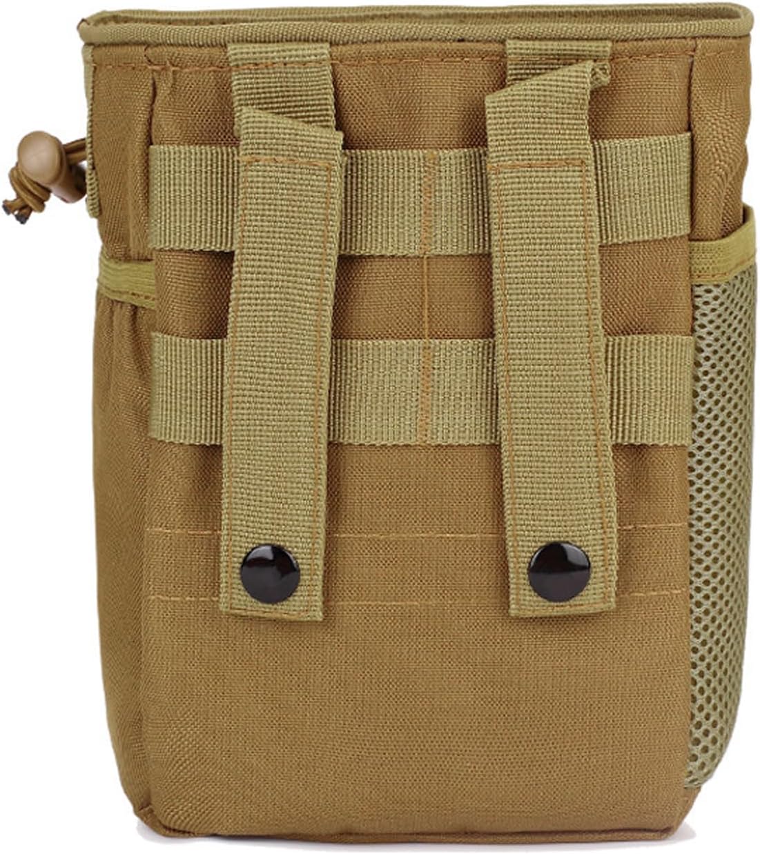 Tactical Molle Dump Pouch Utility Drawstring Magazine Recovery Ammo Bag Belt Pouches for Outdoor Sports Cycling Paintball Hunting Gear EDC Drop Bag