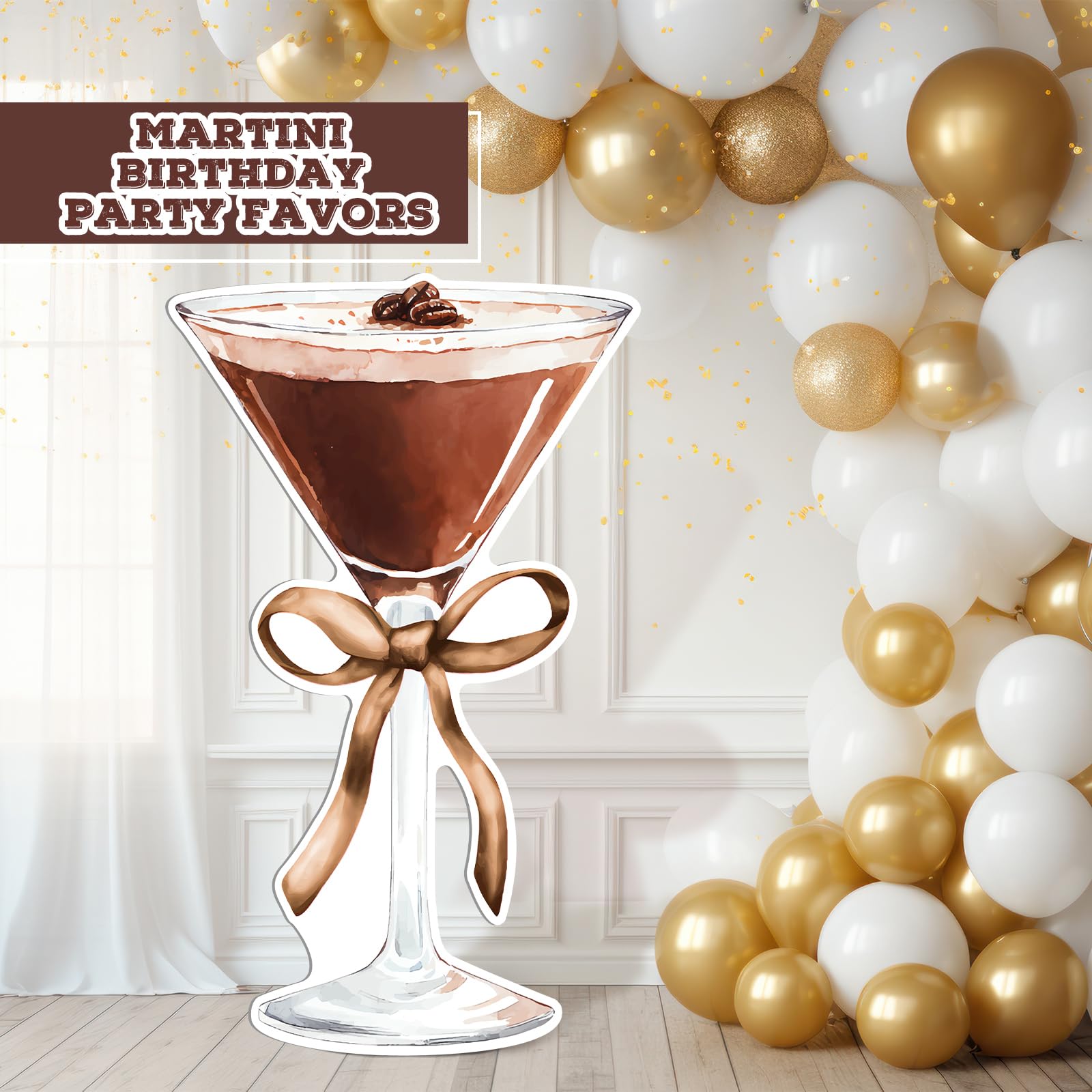 Amazon.com: Colingmill 4ft Espresso Martini Birthday Decorations