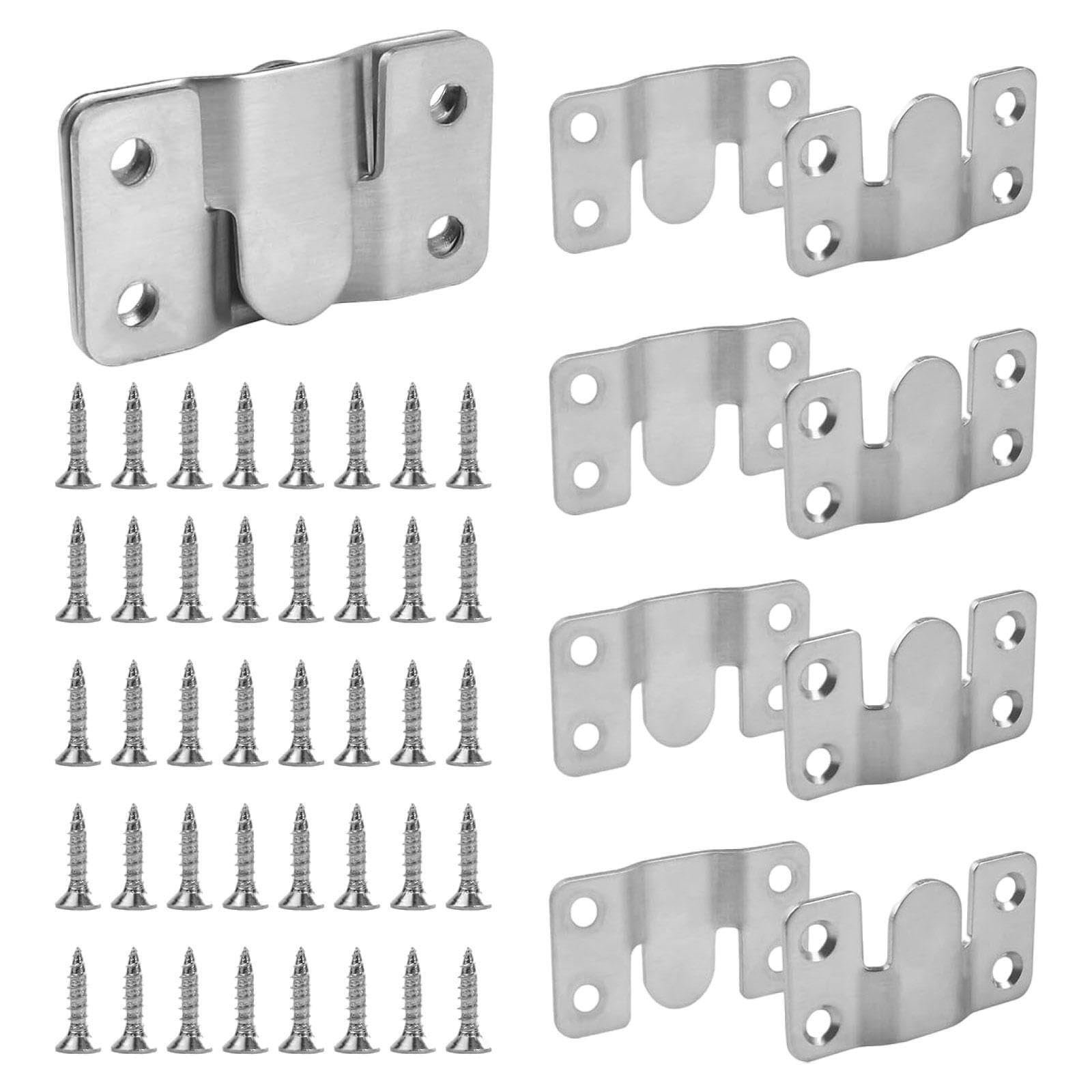 Puxzyax Furniture Flush Mount Bracket Picture Hanger Sturdy Structure And