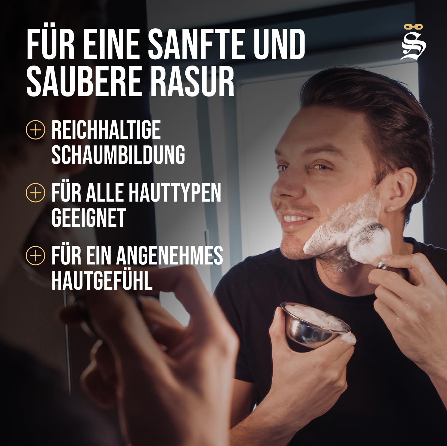 Störtebekker® Premium Rasierseife Probierset - Sandelholz, Kokos, Minze, Aloe Vera - Handgefertigt - Perfekt für die Rasur mit Rasierhobel & Rasurmesser - Vegane Rasierseifen Damen & Herren - 70g x 4