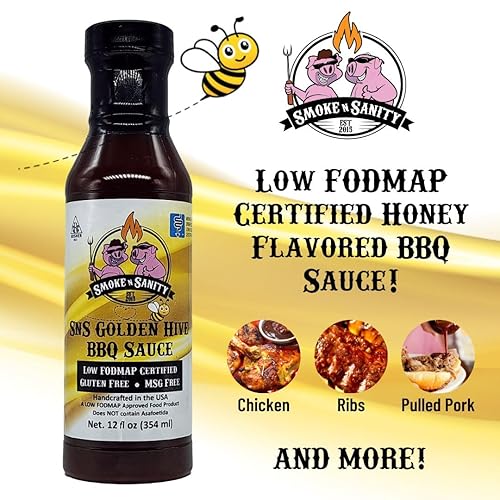 Miniatura 2 de SnS Golden Hive BBQ Sauce  Aprobado para estómago sensible  Apto para intestinos  Apto para SII  Certificado bajo FODMAP de la Universidad Monash
