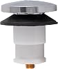 EZ-FLO ABS Tip-Toe Drain Stopper with Rubber Seal, 38 Inch Thread, Chrome Plated, 35229