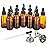 12 pcs, 1 oz Amber Dropper Bottles w/ 3 Stainless Steel Funnels & 1 Long Glass Dropper - 30ml Glass Bottles with Eye Droppers, Leakproof Essential Oils Bottle for Health, Personal Care & Beauty