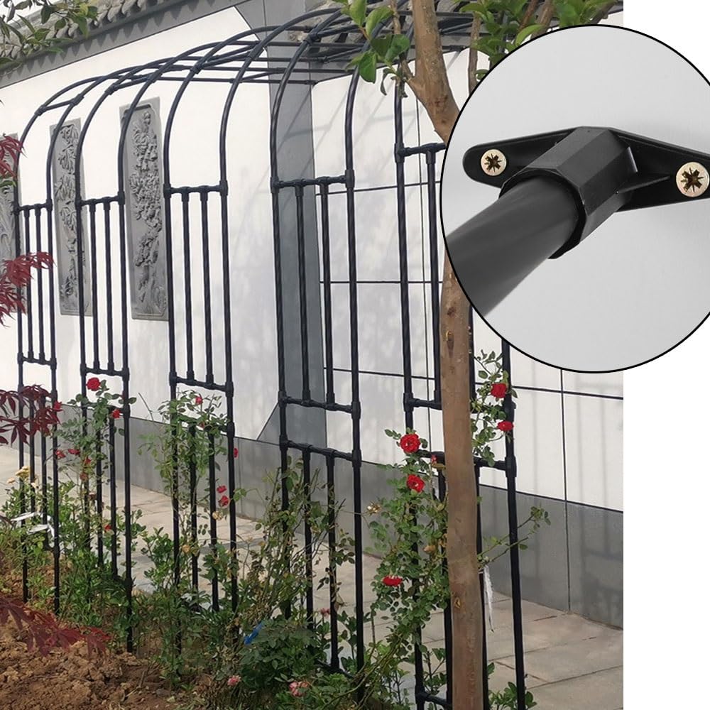 Metalowa kratka ogrodowa do roślin pnących regulowana szerokość 60-300 cm 240 cm wysokie wsparcie dla winorośli i kwiatów zielona pera design idealna dekoracja na zewnątrz